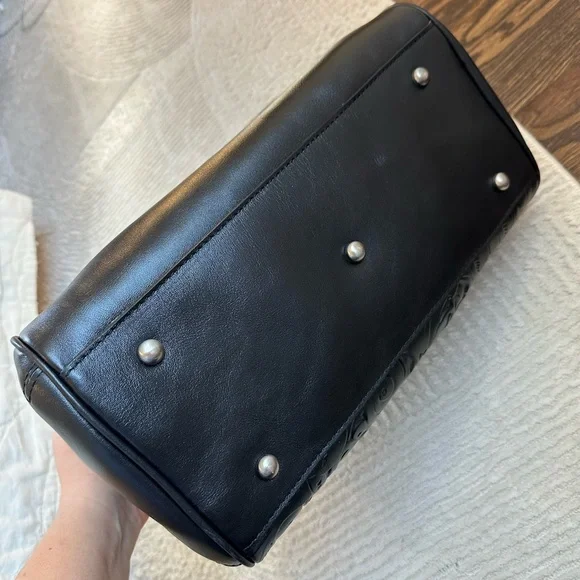 Patricia Nash Skye Satchel Burnished Tooled Leather Purse - Picture 5 of 8